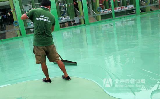 復(fù)合型硅PU塑膠球場施工圖