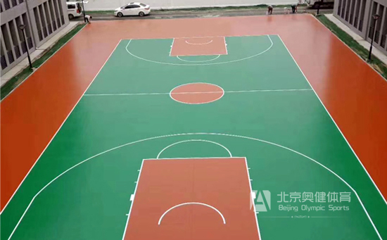 小區(qū)塑膠籃球場圖片